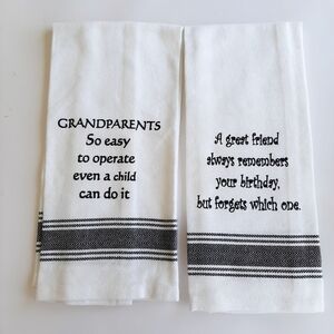 SET OF TWO NWOT DISH TOWELS